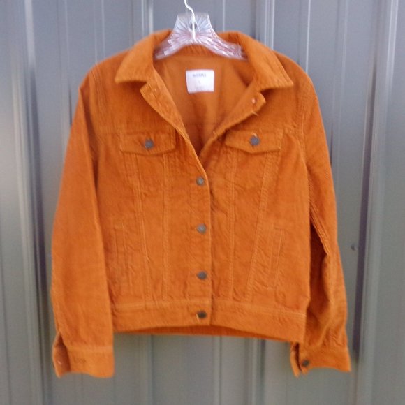 Old Navy Jackets & Coats Old Navy Rust Orange Denim Cord Jacket